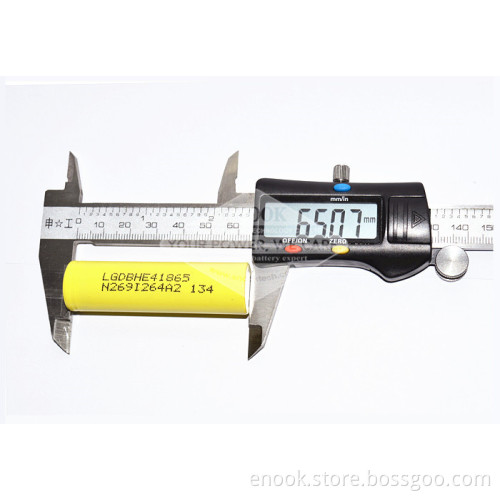 Lg He4 3.7V 2500mAh 18650 Battery